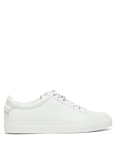 givenchy urban street low-top leather trainers|Givenchy leather sneakers.